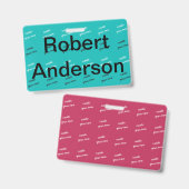 Spaß gestalten Sie Ihr eigenes Bestes Ausweis (Vorder- & Rückseite)