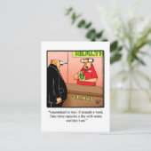 Spaß Gewichtsverlust Postkarte (Stehend Vorderseite)