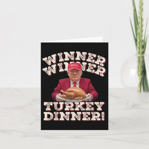 Spaß Gewinner des Preises Türkei Abendessen Thanks Karte