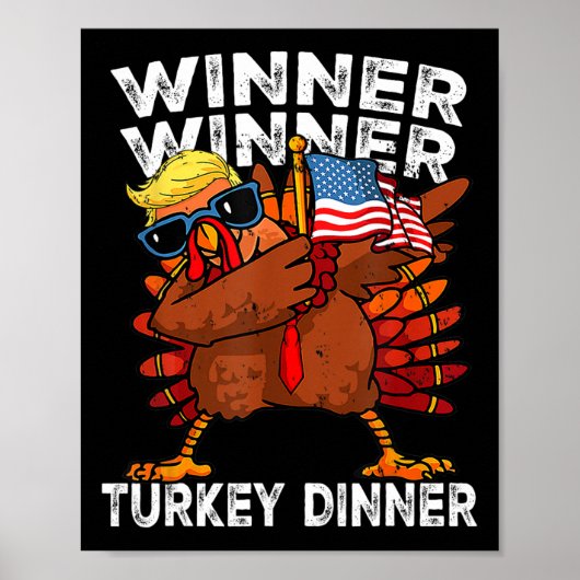 Spaß Gewinner des Preises Türkei Abendessen Thanks Poster (Vorne)