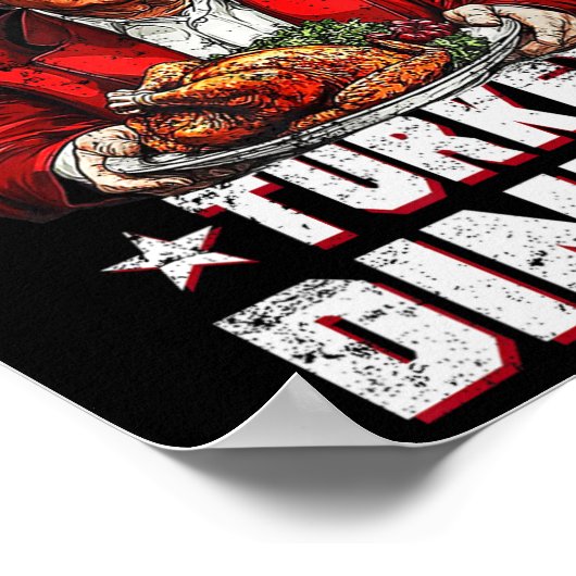 Spaß Gewinner des Preises Türkei Abendessen Thanks Poster (Ecke)