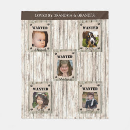 Spaß Gewollt Poster Oma & Opa Foto Fleecedecke