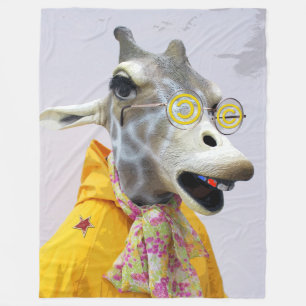 Spaß Giraffe Fleece Blanket!