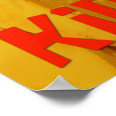 Spaß Giraffe Poster! Poster (Ecke)