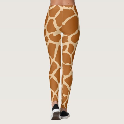 Spaß-Giraffen-Stellen Leggings (Rückseite)
