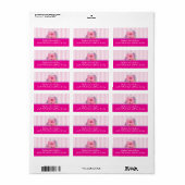 Spaß Girl Purse Rücksendeadressen-Aufkleber. Adressaufkleber (Vorne)