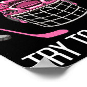 Spaß Girls Hockey Designs für Frauenfeld Hockey No Poster (Ecke)