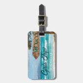 Spaß GIRLS TRIP! Mexiko Zoll Gepäckanhänger (Vorderseite vertikal)