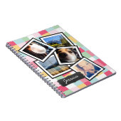 Spaß Girly Instagram Foto-Collage Notizblock (Rechte Seite)