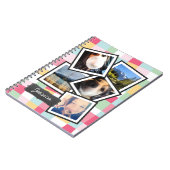 Spaß Girly Instagram Foto-Collage Notizblock (Linke Seite)