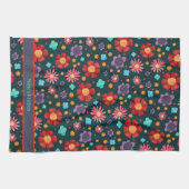 Spaß glücklich farbenfroher Individuelle Name der  Geschirrtuch (Horizontal)