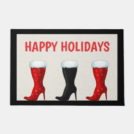 Spaß glückliche Ferien mit High Heel Boots Doormat Fußmatte