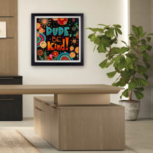 Spaß glücklicher Typ, Inspirier dich gut! Poster