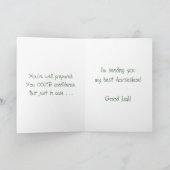 Spaß-glückliches rustikales Western-Hufeisen Karte (Innenseite)