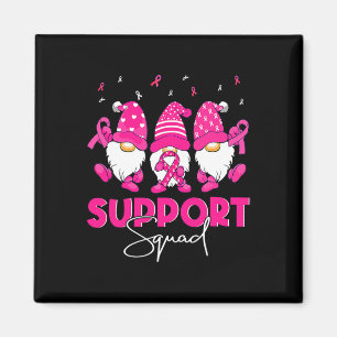 Spaß-Gnome unterstützen Squad Brustkrebs-Bewusstse Magnet
