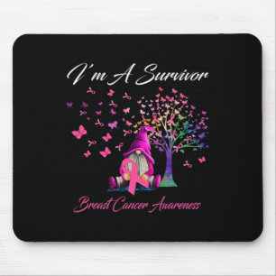 Spaß Gnomes Ich bin ein Überlebender Brustkrebs-Be Mousepad