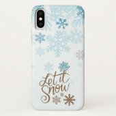 Spaß Gold Glitzern lassen es schnee Case-Mate iPhone Hülle (Rückseite)