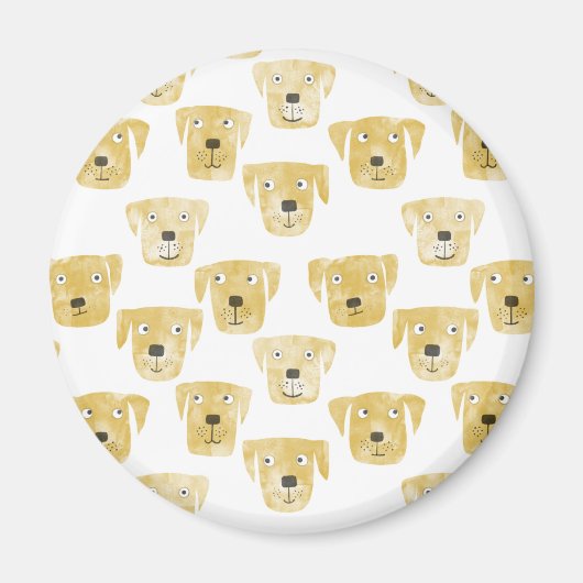 Spaß Golden Labrador Retriever Dog Magnet (Vorne)