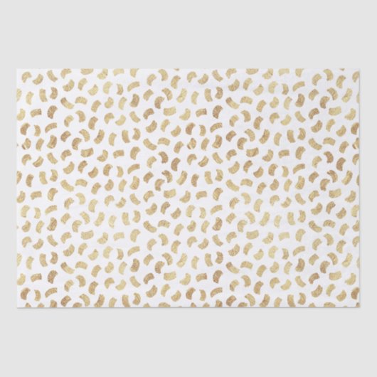 Spaß Golden Paint Schlaganfälle Seidenpapier (Vorderseite)