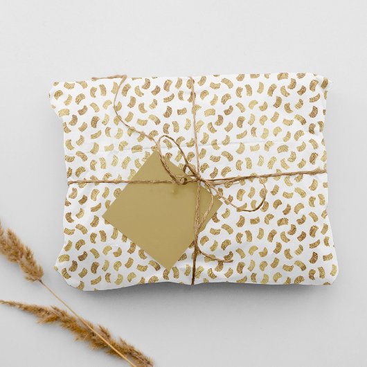 Spaß Golden Paint Schlaganfälle Seidenpapier