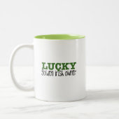 Spaß, goldene irische Tasse (Links)