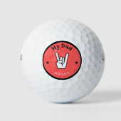 Spaß! Golf Balls - Mein Vater ROCKS! Golfball (Vorderseite)