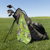 Spaß Golf mit Tiercharakter Golfhandtuch (Gras)
