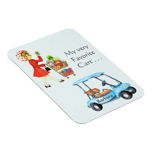 Spaß Golf oder Lebensmittelgeschäft Entscheidung Magnet (Rechte Seite)