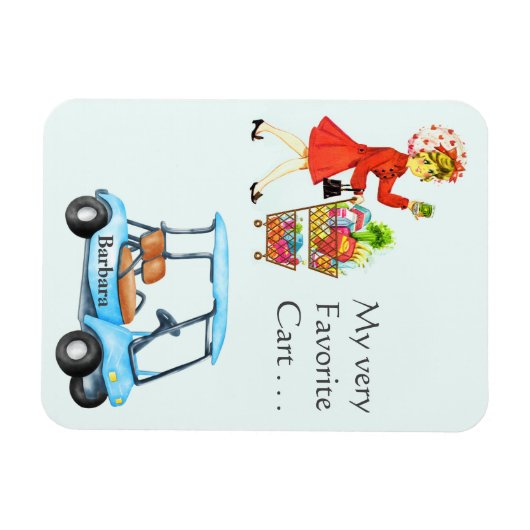 Spaß Golf oder Lebensmittelgeschäft Entscheidung Magnet (Horizontal)