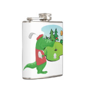 Spaß Golf Vinyl Wrapped Flask with Alligator Flachmann (Rechts)