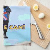 Spaß grafischer Boris Johnson Brexit von Europas Geschirrtuch (Viertel Falte)