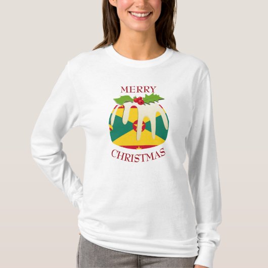 Spaß | GRENADA | Weihnachts-Pudding-T - Shirt (Vorderseite)