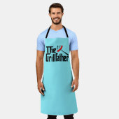 Spaß-Grill-Vater-Wort-Kunst  Schürze (Getragen)