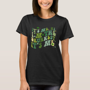 Spaß Groovy Retro It's Me Hi Ich bin der Betrunken T-Shirt