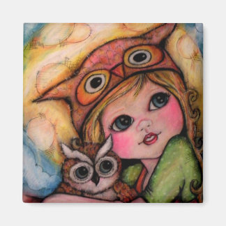 Spaß - Große Augen und Mondbalken Magnet