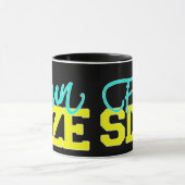 Spaß-Größe für dunkle Farben Tasse (Zentrum)