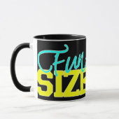 Spaß-Größe für dunkle Farben Tasse (Links)