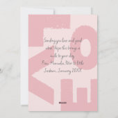 Spaß große Liebe Valentinstag Feiertagskarte (Rückseite)