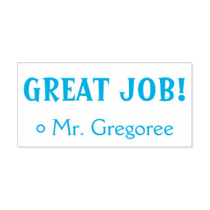 Spaß "GROSSER JOB!" Erzieherin Rubber Briefmarke Permastempel