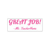 Spaß "GROSSER JOB!" Lehrerin Rubber Briefmarke Permastempel (Design)