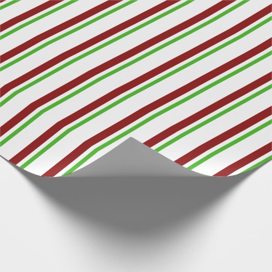 Spaß Grün, Weiß, Rot färben Weihnachten Inspiriert Geschenkpapier (Ecke)