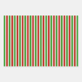 Spaß Grün, Weiß, Rot färben Weihnachten Inspiriert Geschenkpapier Set (Vorderseite 3)