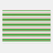 Spaß Grün, Weiß, Rot färben Weihnachten Inspiriert Geschenkpapier Set (Vorderseite 2)