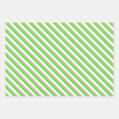 Spaß Grün, Weiß, Rot färben Weihnachten Inspiriert Geschenkpapier Set (Vorderseite)