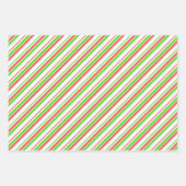 Spaß Grün, Weiß, Rot färben Weihnachten Inspiriert Geschenkpapier Set (Vorderseite)