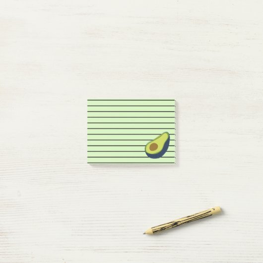 Spaß-grüne Avocado Post-it Klebezettel (Auf Schreibtisch)