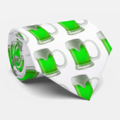 Spaß-grünen Bier-Neonst Patrick Tag Krawatte (Gerollt)