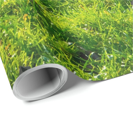 Spaß-grünes Gras-Druck-Packpapier Geschenkpapier (Rolleneckpunkt)