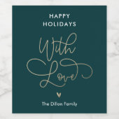 Spaß Gruß EDITABLE FARBEN Urlaub Flaschen Etikette Weinetikett (Einzelnes Label)