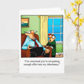 Spaß-Grußkarte des lustigen Vaters Karte (Gelbe Blume)